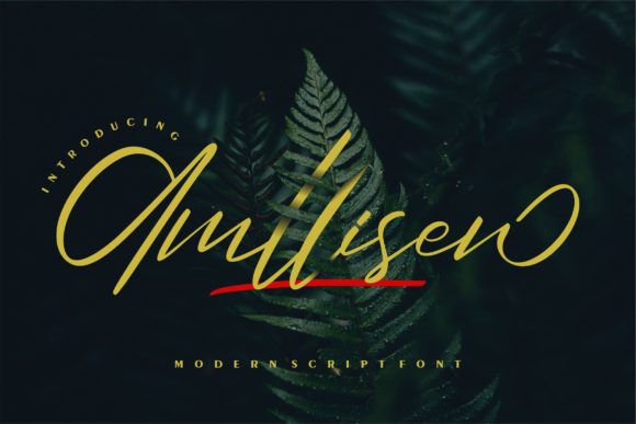 Amllisen: A Beautiful Script Font for Branding and Creative Projects