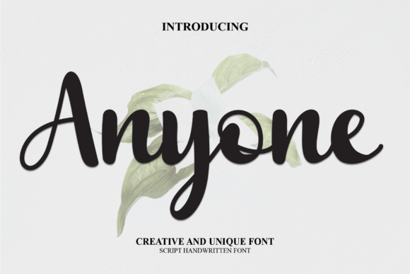 Anyone Script Font for Small Business Branding