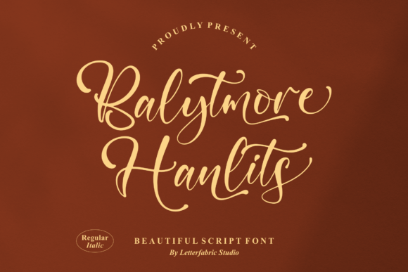 Balytmore Hanlits: A Stylish Script Font for Modern Branding and Design