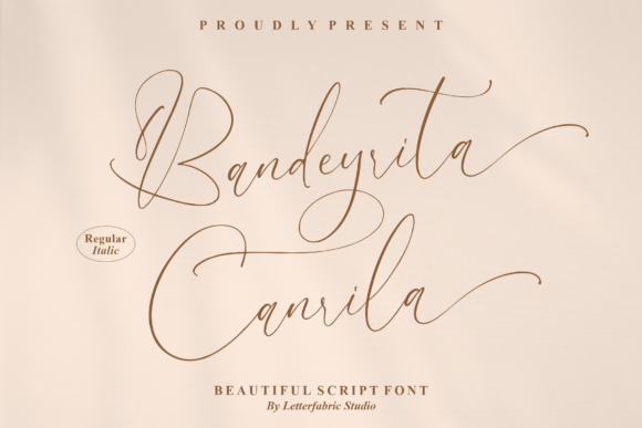 Bandeyrita Canrila Font: A Stylish Script for Creative Projects