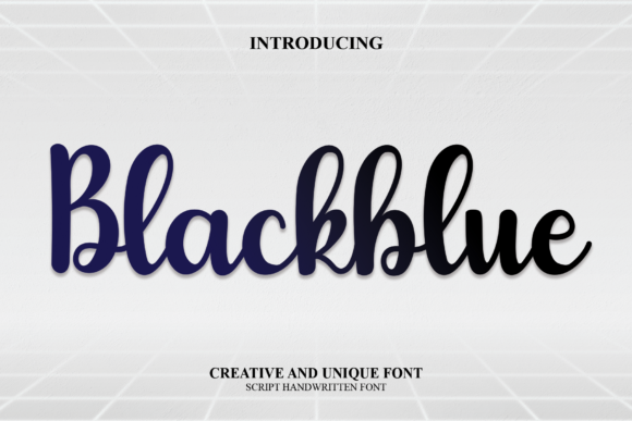 Blackblue: A Modern Script Font for Digital Design