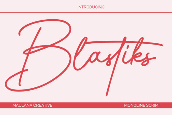 Blastiks Signature Font: A Script Handwritten Typeface for Polished Branding