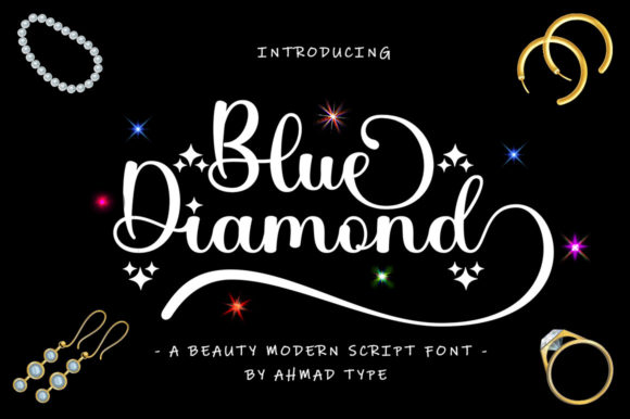 Blue Diamond Font: A Script Typeface for Beautiful, Readable Crafts