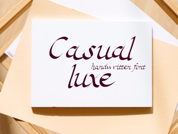 Casual Luxe: A Beautiful Script Font for Web Design Projects