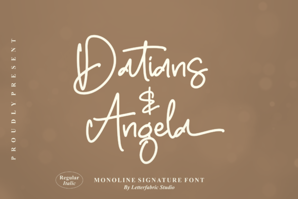 Datians Angela Font for Professional and Creative Branding