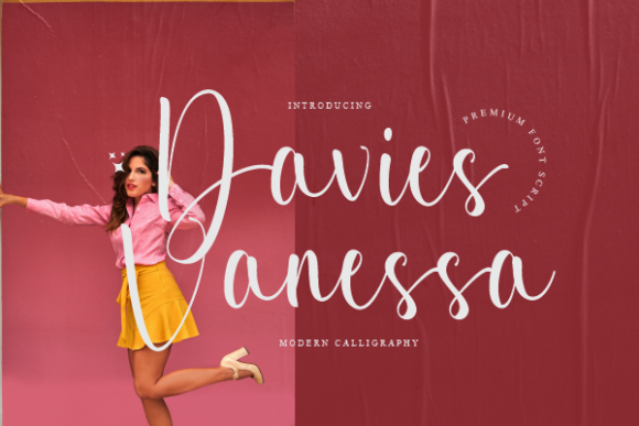 Davies Vanessa: A Playful Script Font for Creative Projects