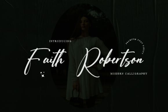 Faith Robertson Font for Web Design and Branding Projects