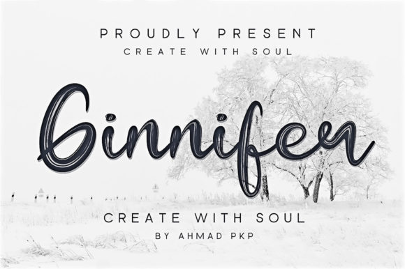 Ginnifer Font: A Handwritten Script for Creative Product Design