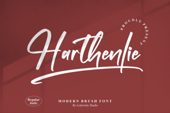 Harthenlie: A Script Font for Creative Product Makers