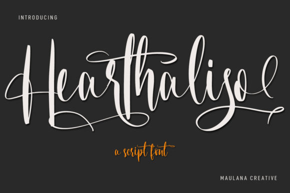Hearthaliso Font: A Script Typeface for Polished Branding