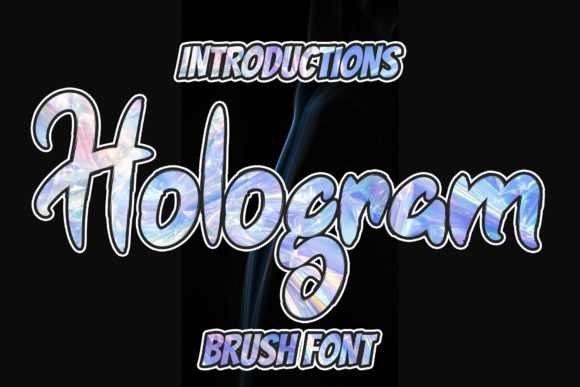 Hologram Font for Modern Editorial Design