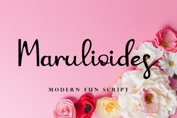 Marulioides: A Script Font for Editorial Elegance