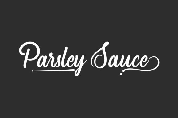 Parsley Sauce: A Chic Script Font for Craft Creators
